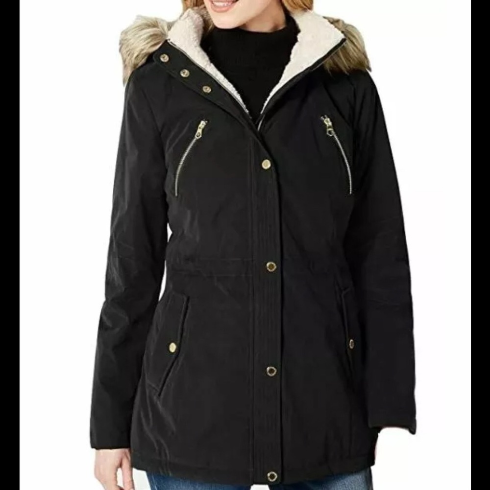 ⚡️SALE⚡️Nautica black hooded Parka Anorak